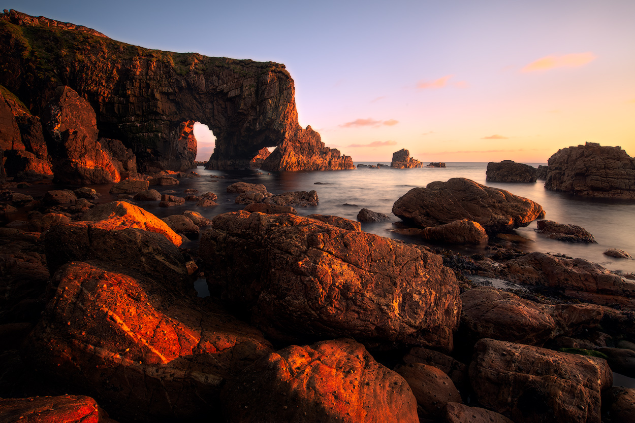 Crohy Head Sea arch in Donegal Ireland