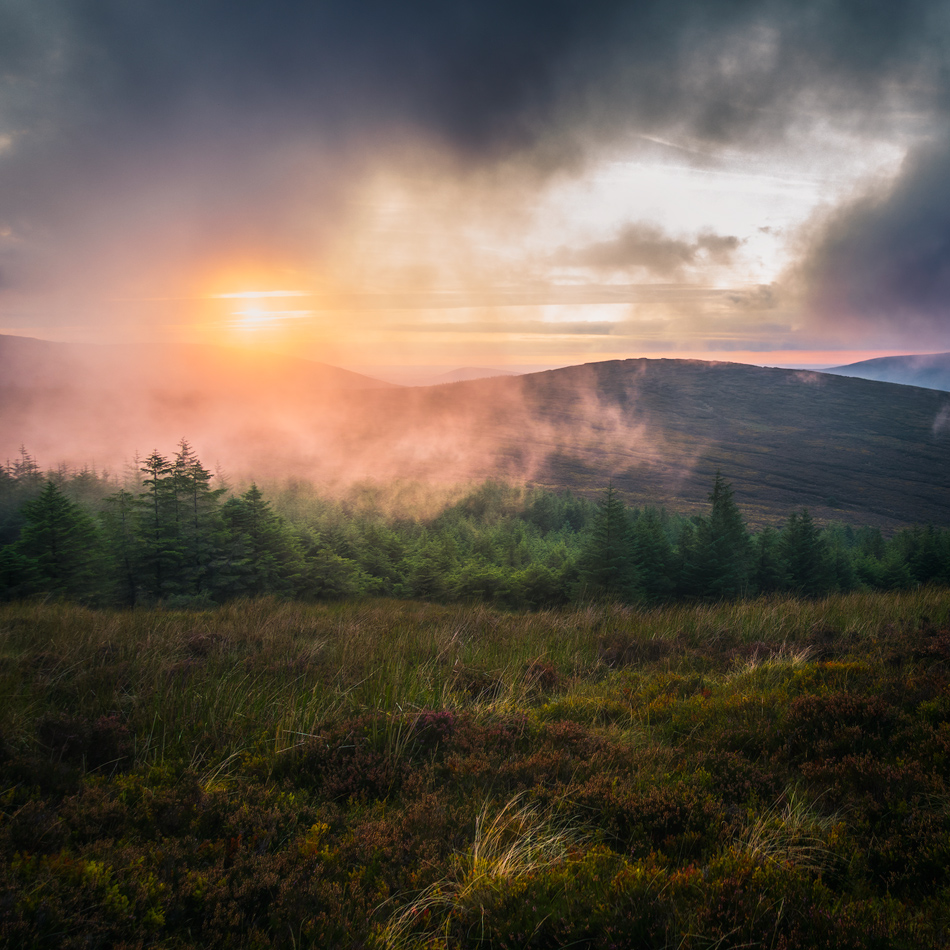 Sunset at Wicklow Mountains